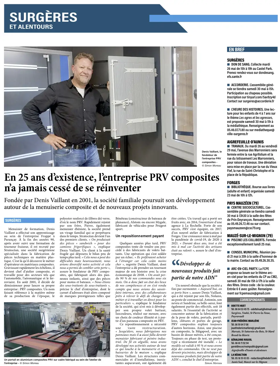 25 ans PRV composites
