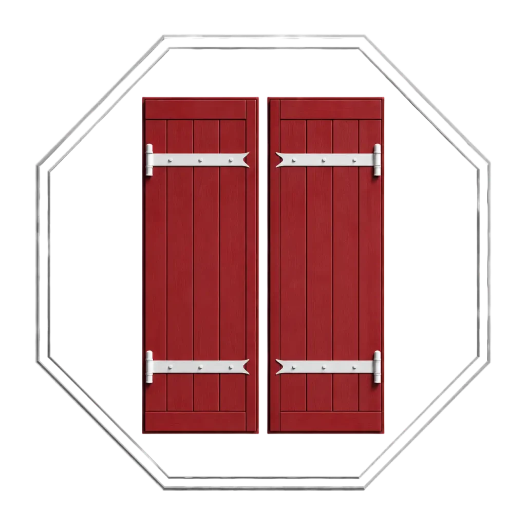 habillage composite volet rouge