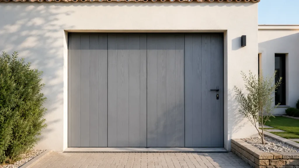 porte de garage composite cérusé