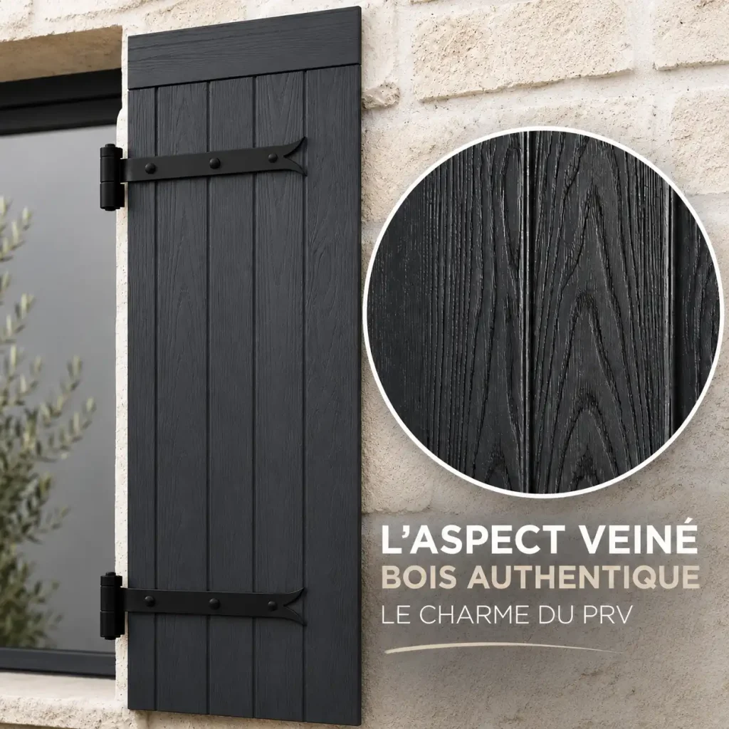 aspect veiné volet battant