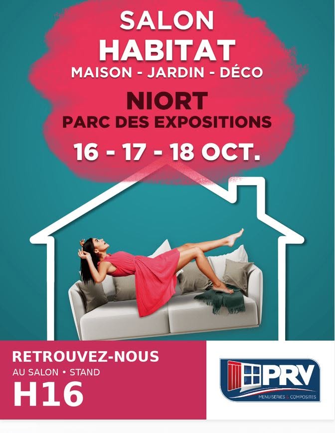PRV Composites au Salon de l’Habitat de Niort du 16 au 18 octobre 2026, stand H16.