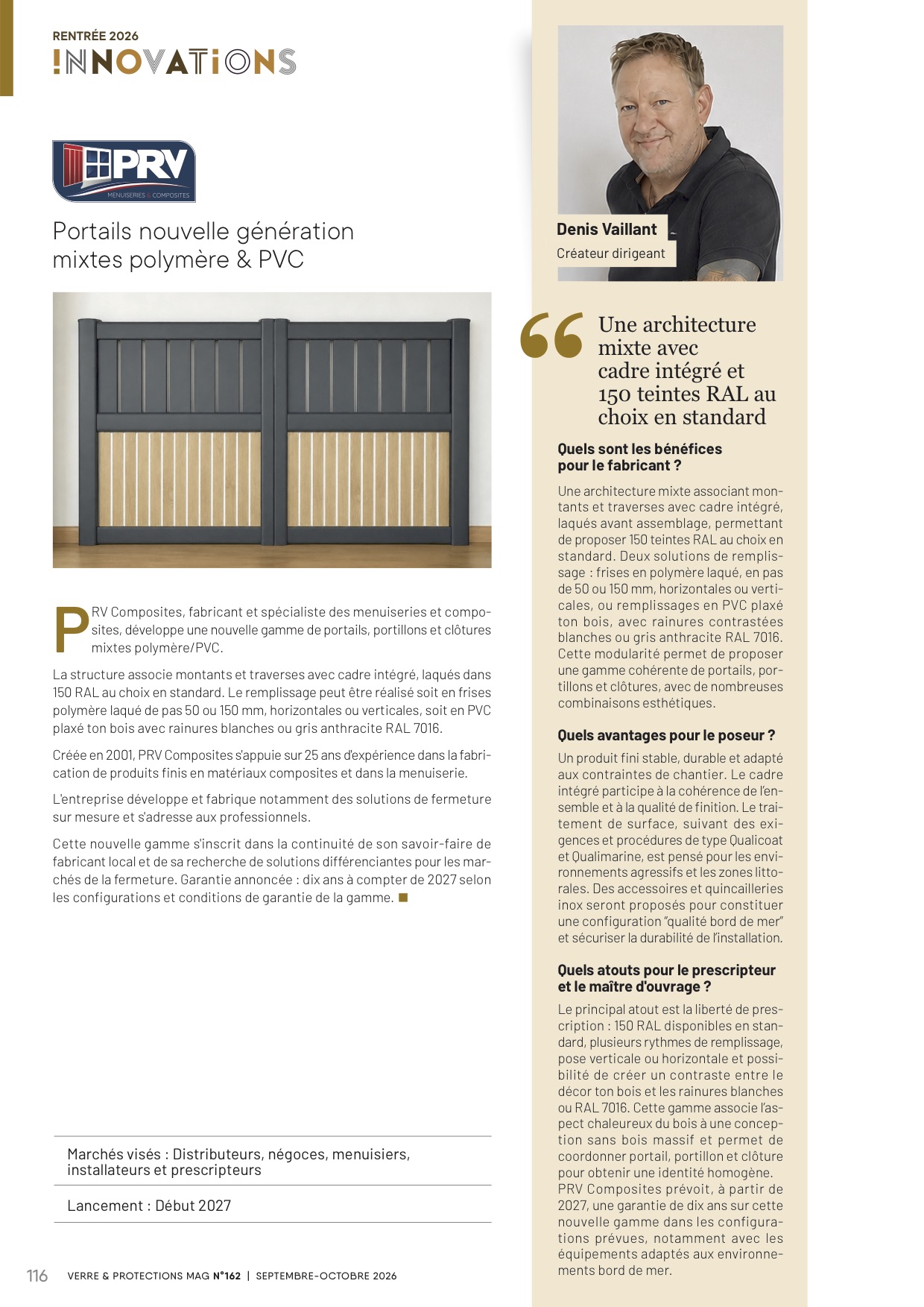 Portail mixte polymère PVC nouvelle génération – PRV Composites